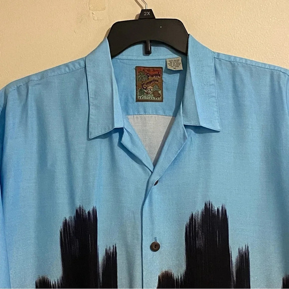Pineapple Connection Hawaiian Island Button Down Short Sleeve Shirt Men Size XL - Picture 2 of 9